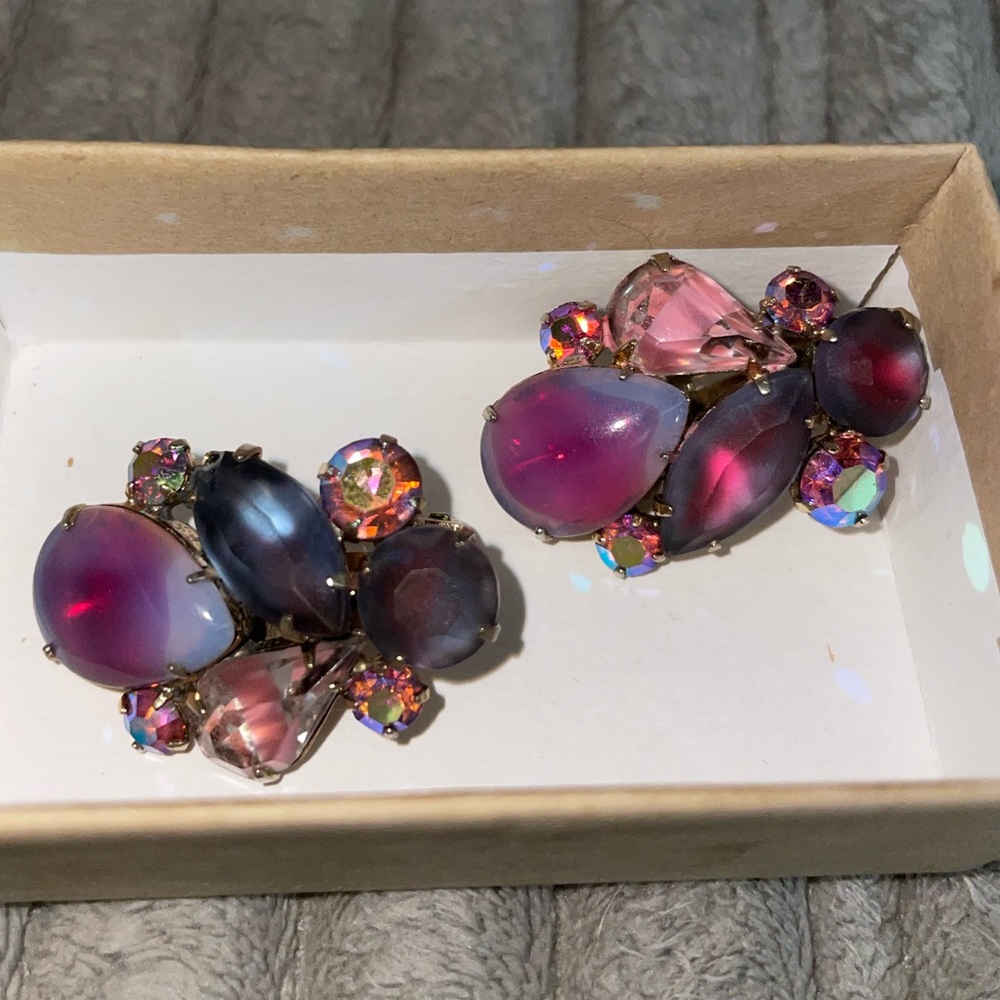Vintage Coro snap on earrings